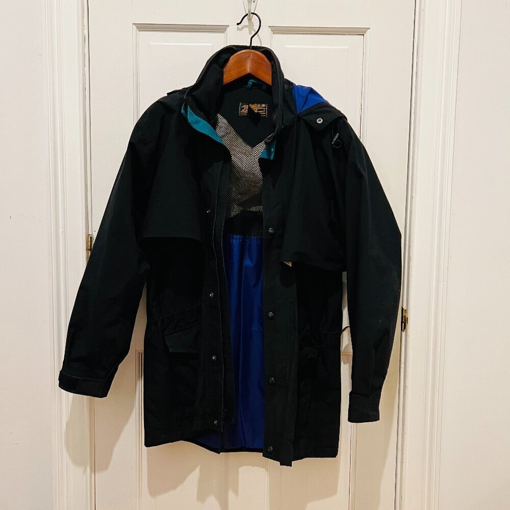 Eddie Bauer Men's Gore-Tex Waterproof Rain Jacket Coat Parka Hooded Large